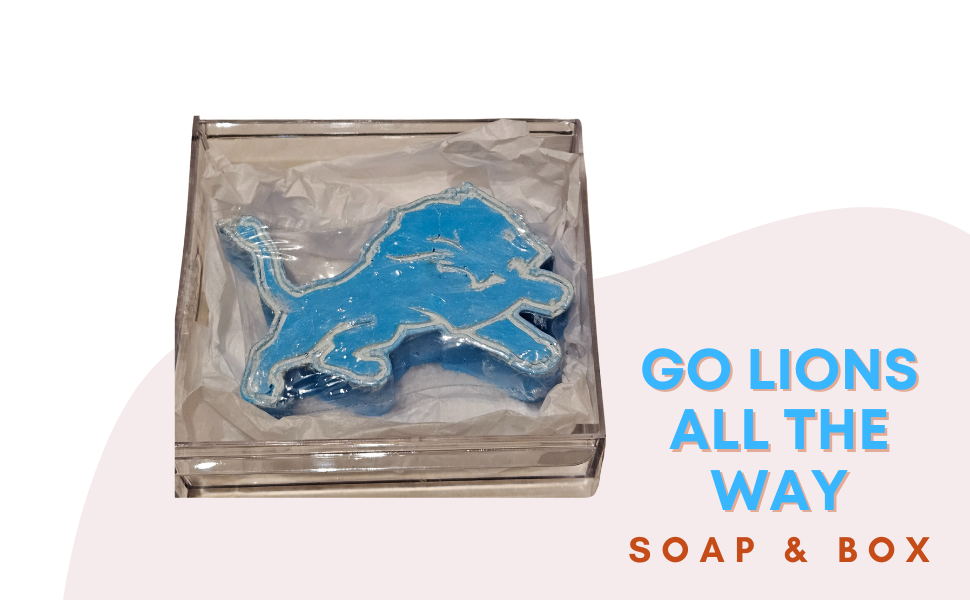 lion, Detroit, soap, roaring, box,