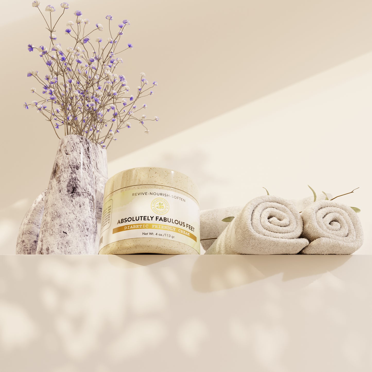 🌿 Absolutely Fabulous Feet Foot Cream – Nourish, Soothe & Repair Dry, Cracked Feet