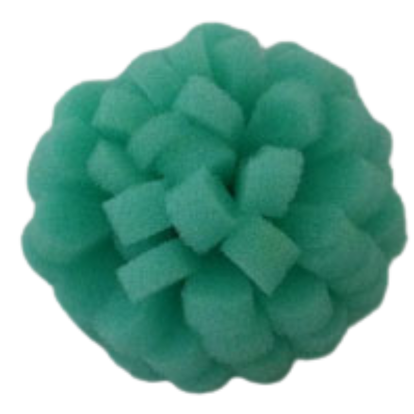 mini green mini exfoliating buffing ball. Ideal for all skin types, benefits for eczema, combination skin and rosacea