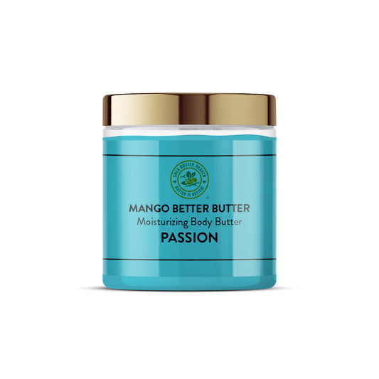 Luxurious Passion body butter made with nourishing mango and shea butters, blended with premium luxury oils for smooth, hydrated skin.