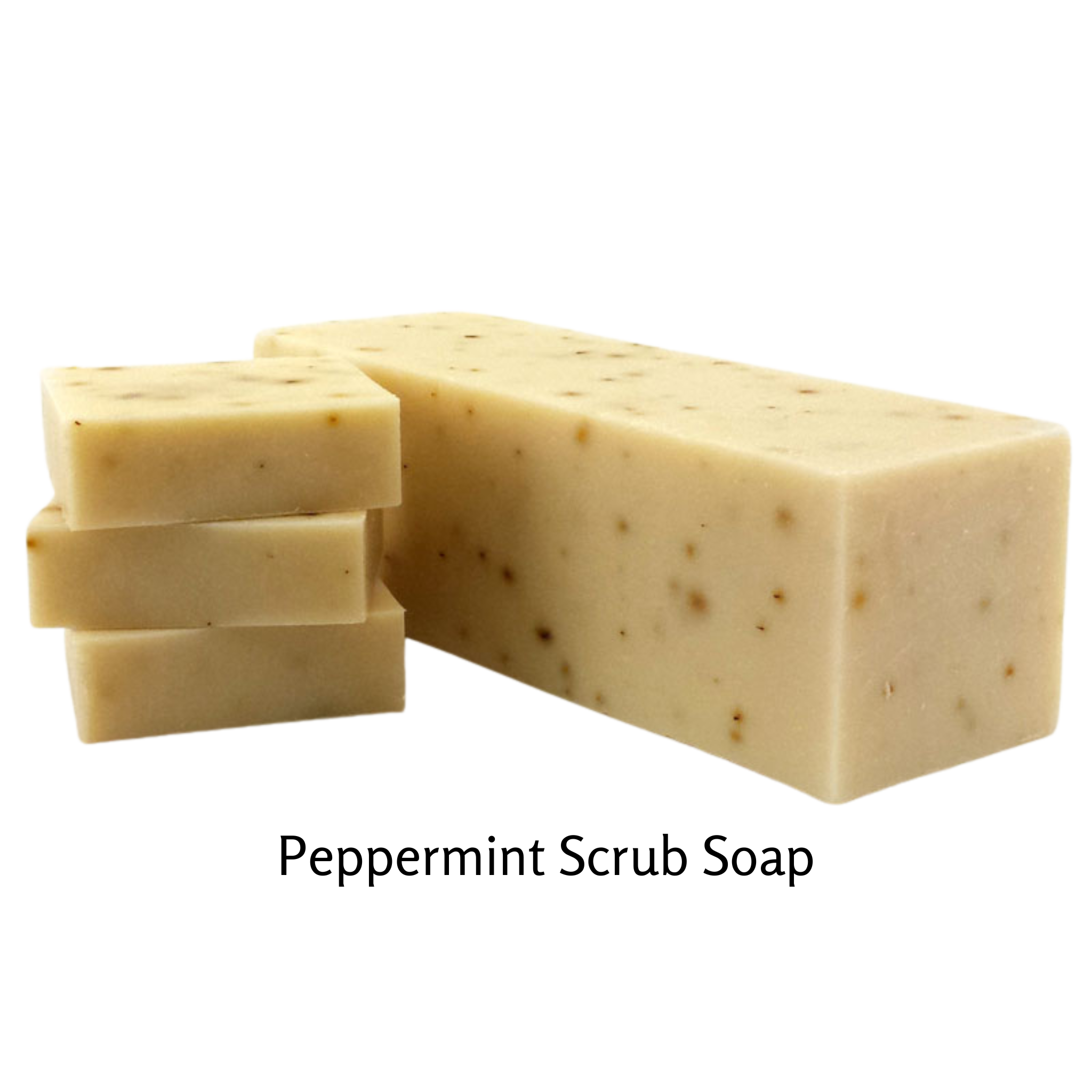 Smells like pure sweet peppermint fragrance oil. Very strong. Contains peppermint leaves to exfoliate.  4.5 oz