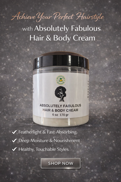 Absolutely Fabulous Hair and Body Cream by Shea Butter Heaven moisturizing mango butter and shea butter hair styling and body cream for deep hydration