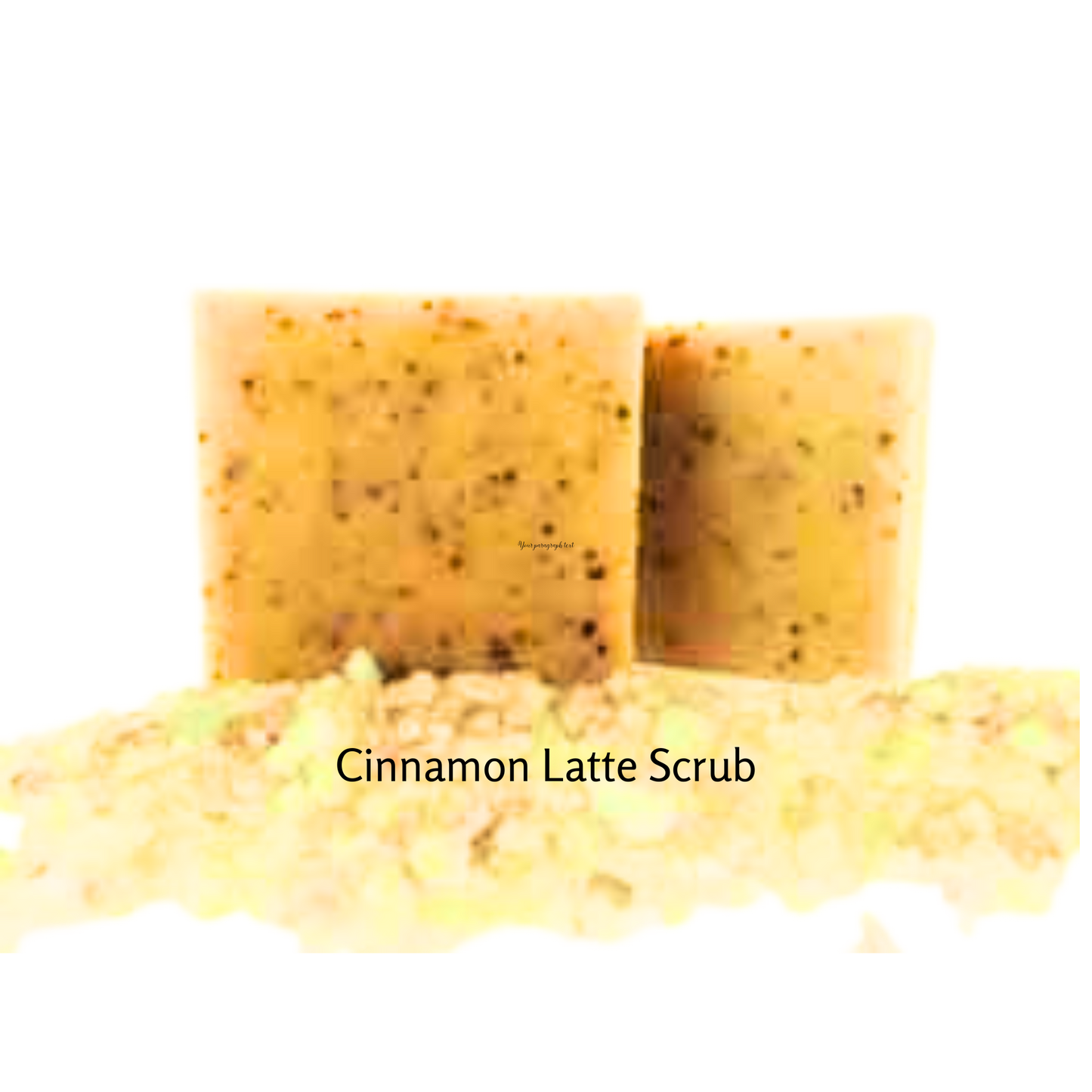 Peppermint Scrub and Cinnamon Latte Scrub Bar Soap Set