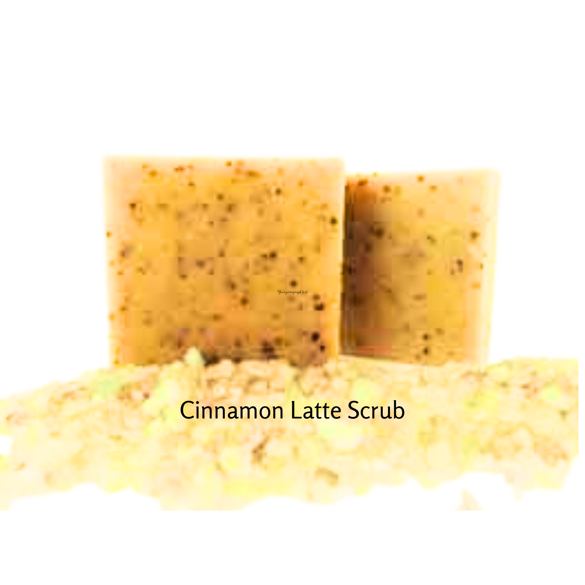 Peppermint Scrub and Cinnamon Latte Scrub Bar Soap Set Shea Butter Heaven