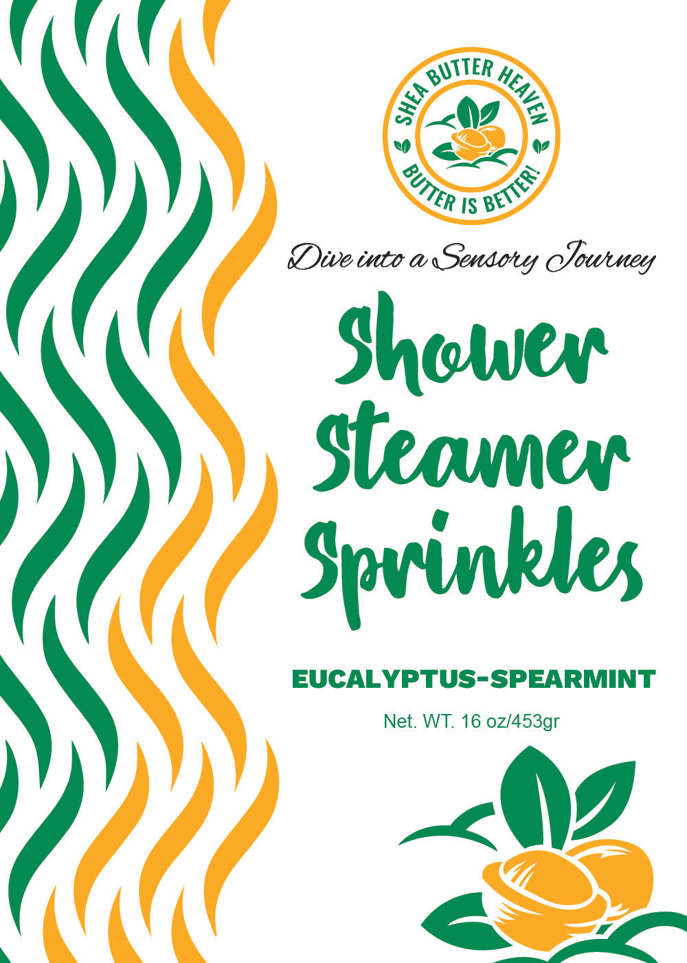 Eucalyptus Spearmint Shower Steamer Sprinkles Shea Butter Heaven