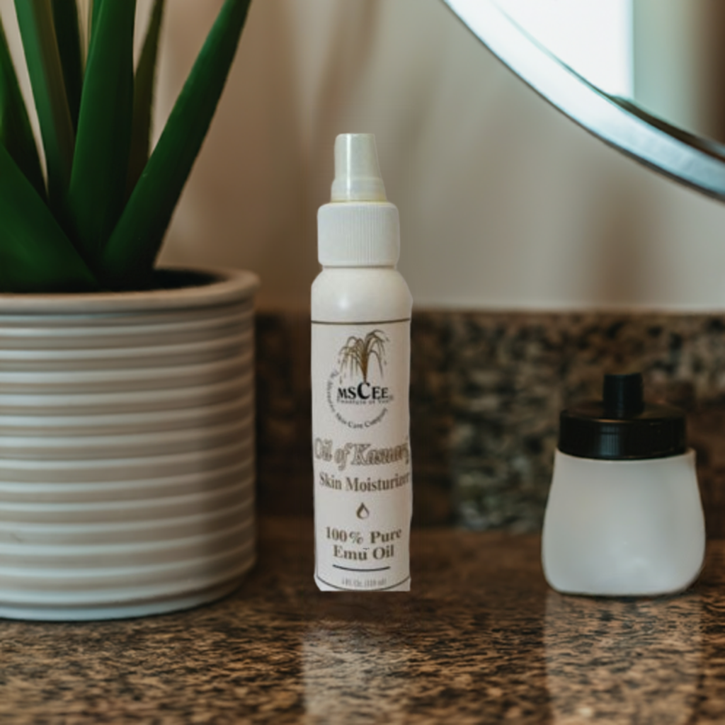 100 % pure Emu Oil.  An excellent moisturizer for severely dry skin. May be used  on the scalp and  as a massage oil to derive its benefits