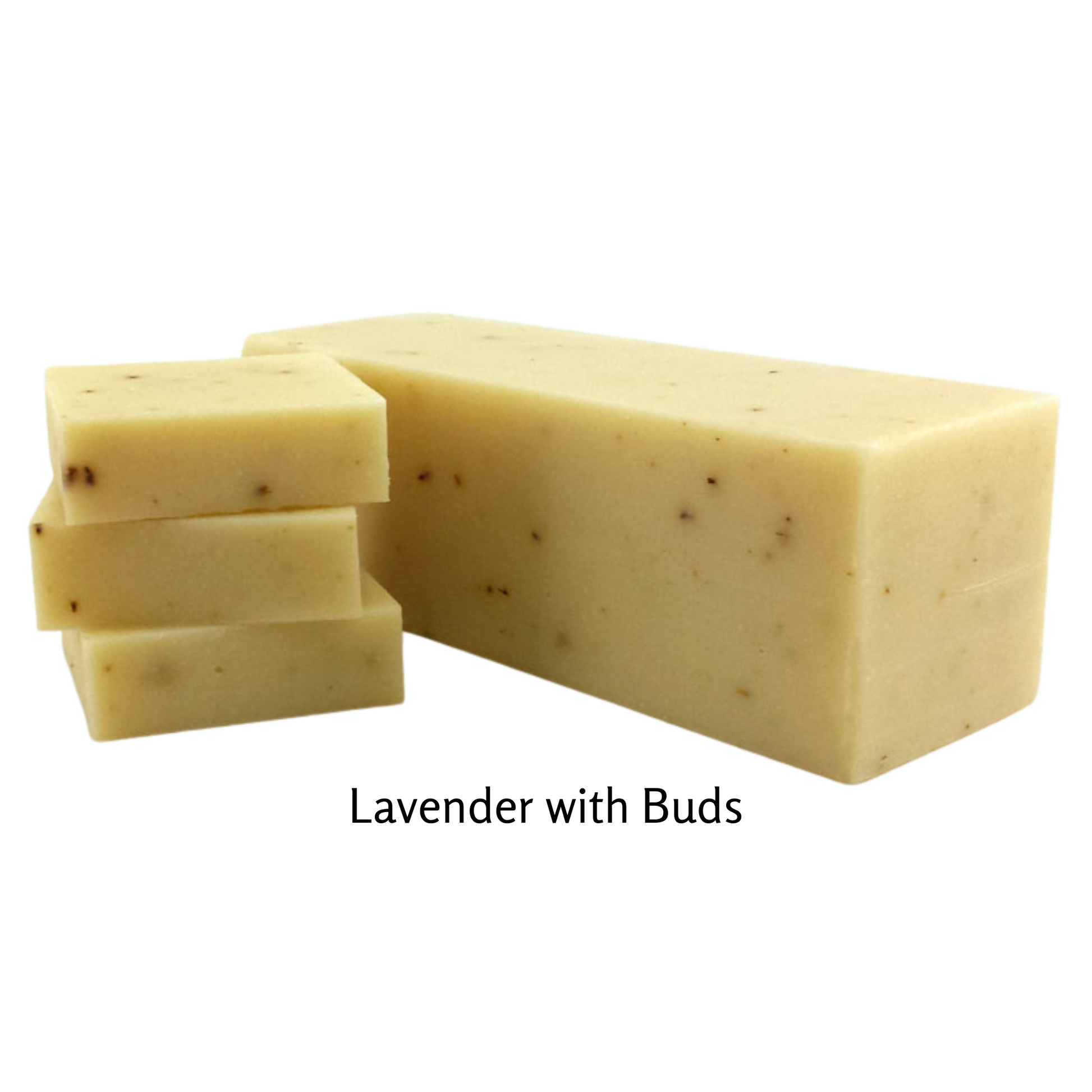 This soap has a strong lavender scent and fresh lavender buds. It's made with antioxidant enriched ingredients like shea butter and olive oil. Reviews note that it has a pleasant scent and lathers well. 4.5 oz