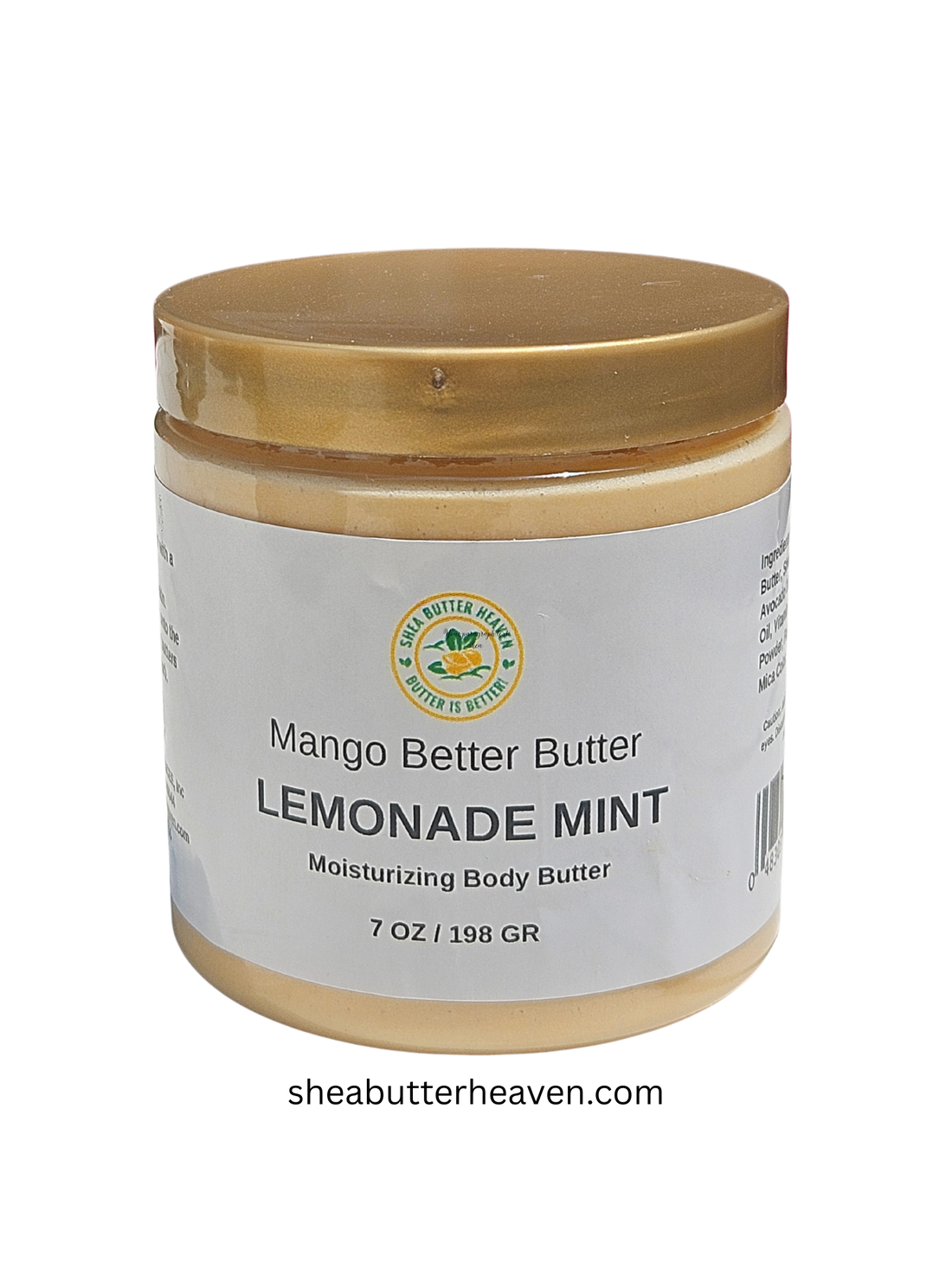 Lemonade Mint Mango Better Butter — poured shea and mango butter body butter by Shea Butter Heaven
