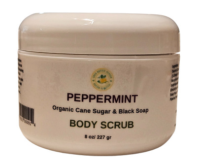 Peppermint Emulsified Sugar Scrub – Cooling Black Soap Blend Shea Butter Heaven