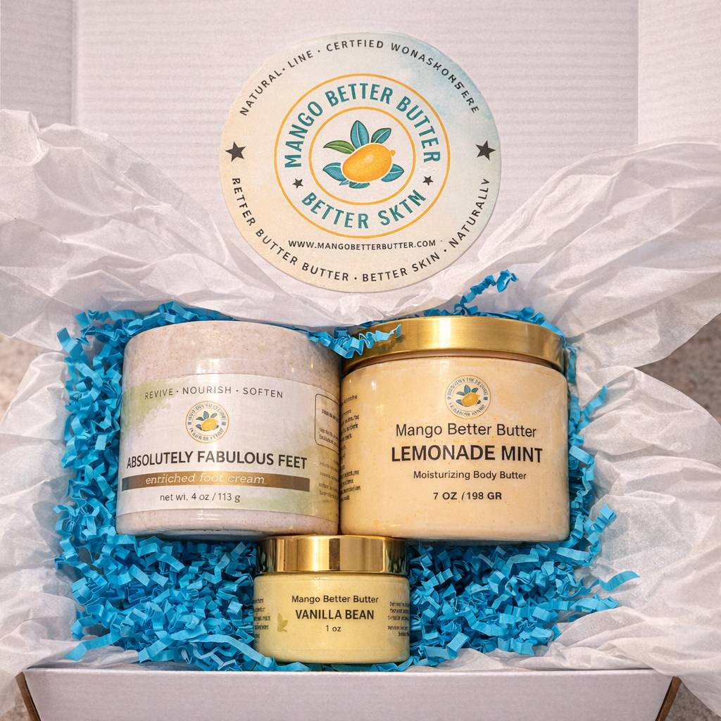 Choose Your Scent Bundle – Foot Cream + 7 oz Body Butter + FREE 1.5 oz Mini Shea Butter Heaven