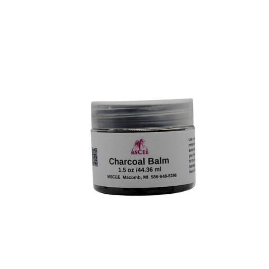 Charcoal Balm (Black Drawing Salve) Taking the sting out of bites improves the effects of skin irritation due to rashes, Smells like a blend of essential oils including bergamot, cassia root, cedar wood, nutmeg, lavadin, and peppermint. Divine