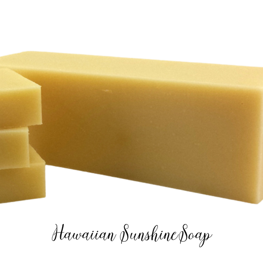 Sweet orange top notes with hints of lemon, patchouli and other musks.  5.5 oz  bar soap
