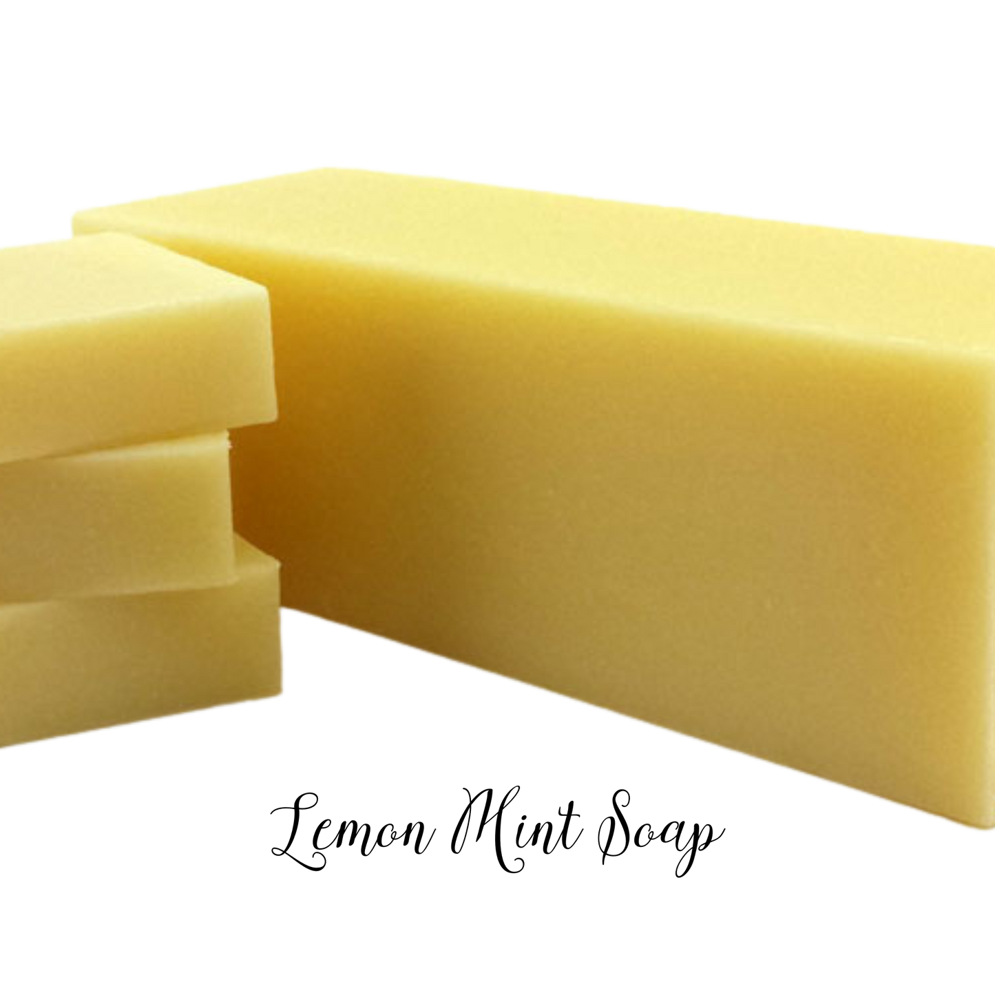 sweet lemon and sweet peppermint oil blended to perfection!   4.5 oz  bar soap