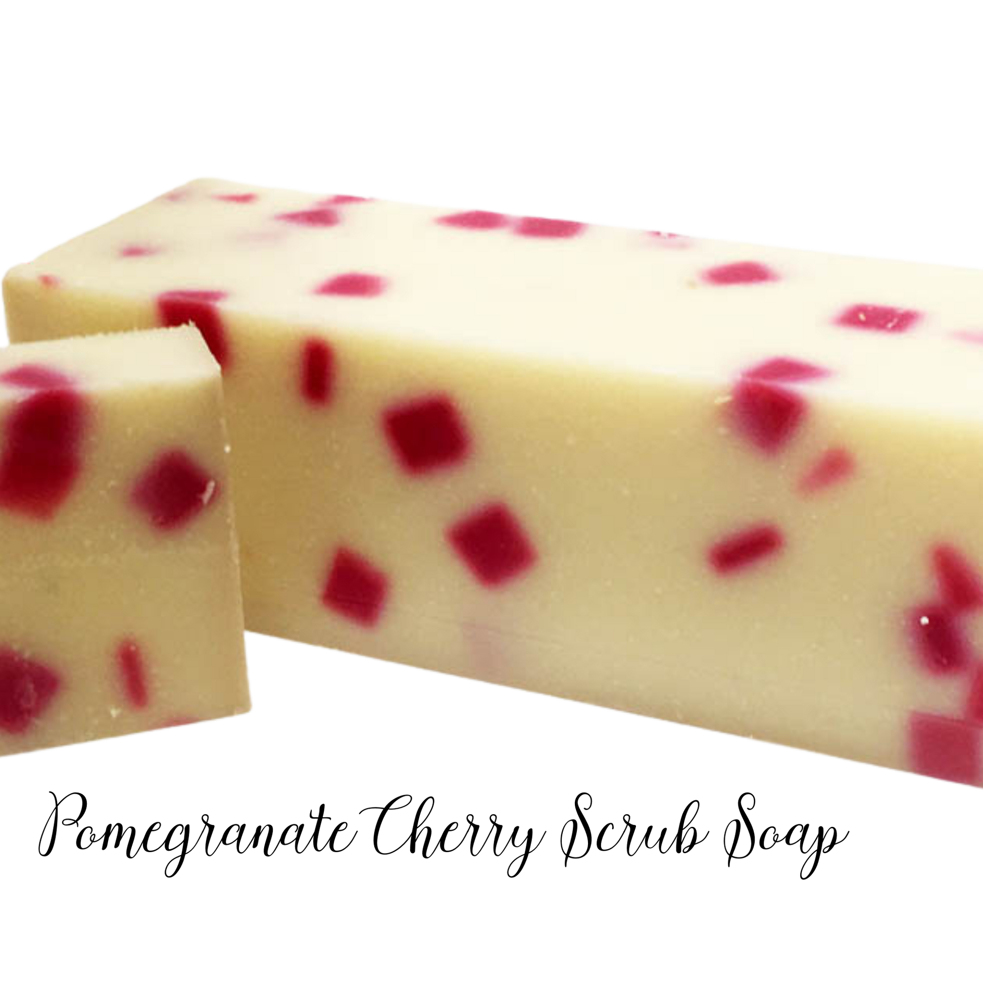 Smells like wild cherries blended with pomegranate and touches of tangerine and another citrus.  5.5 bar soap