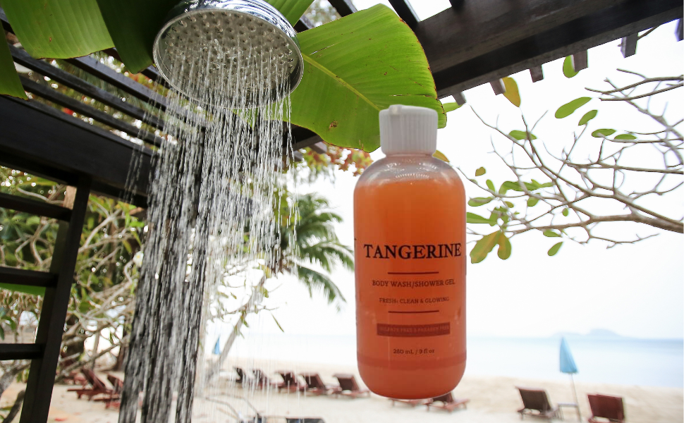 Tangerine Body Wash / Shower Gel - MSCEE's  Naturals