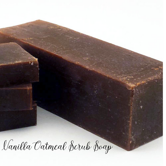 Smells like pure warm Moroccan vanilla beans. It contains ground oatmeal to exfoliate. 5.5  oz  soap bar